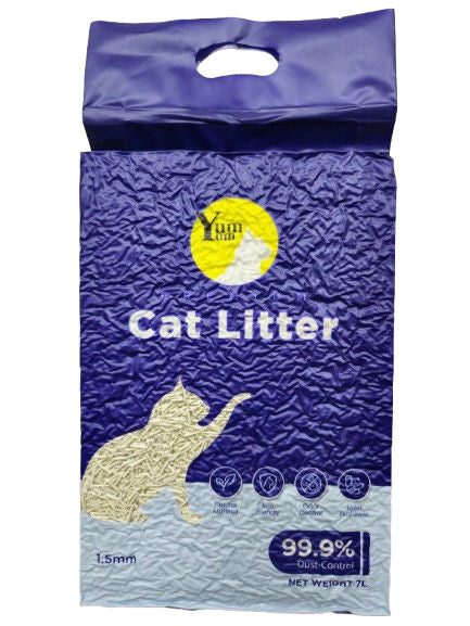 Big Promotion !!!Yum Yum Premium Tofu Cat Litter 7L | Pasir Kucing Tofu Premium Original 高质量豆腐猫砂 强效除臭 快速结 9pcs FREE 1PC