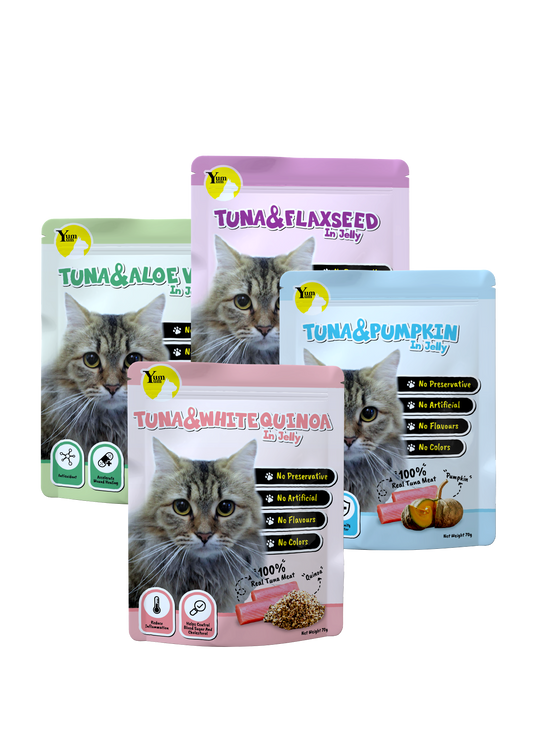 Yum Yum Wet Food Tuna & Super Food in Jelly 70g